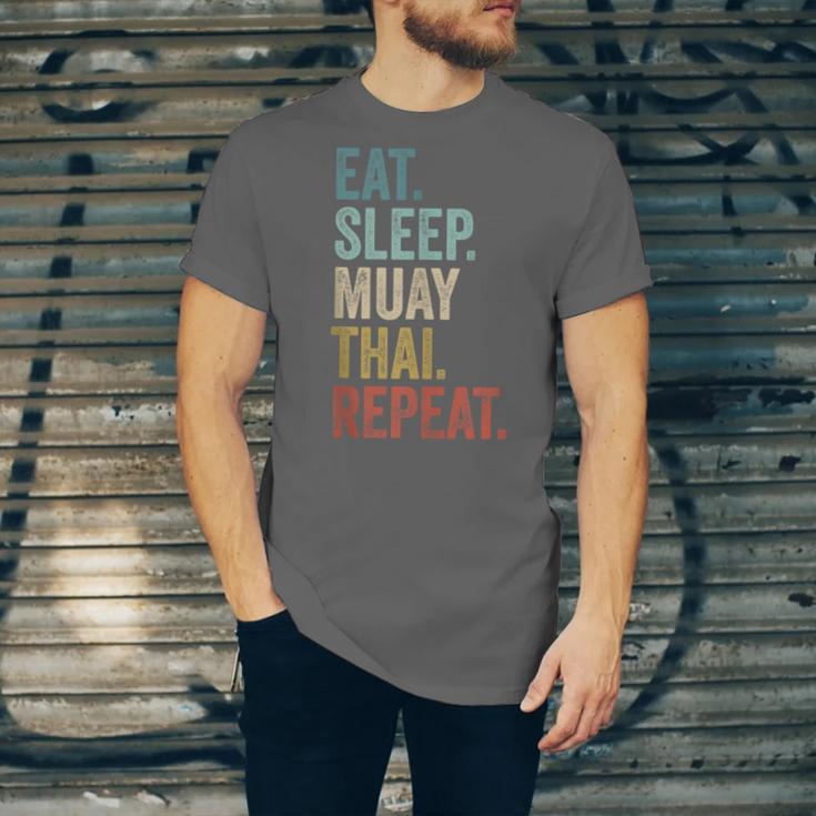 Eat Sleep Muay Thai Repeat Thai Boxing Unisex Jersey T-Shirt