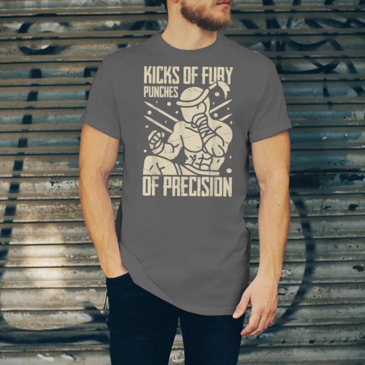 Kicks Of Fury Punches Of Precision Muay Thai Unisex Jersey T-Shirt
