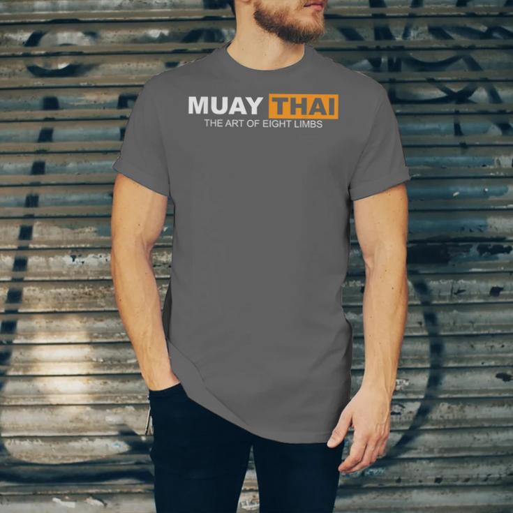 Muay Thai The Art Of Eight Limbs Kickboxing And MMA Fighter Unisex Jersey T-Shirt