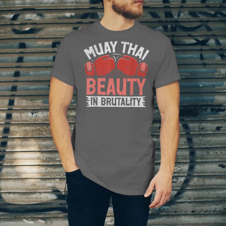 Muay Thai Beauty In Brutality Muay Thai Unisex Jersey T-Shirt