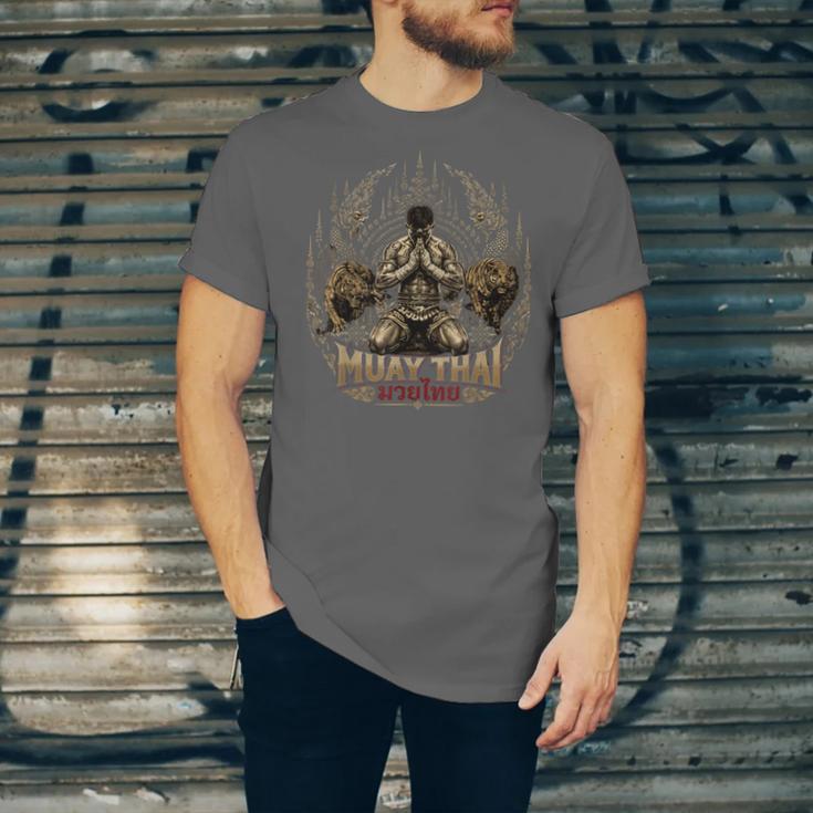 Muay Thai Clinch Vintage Thai Boxing Fighter Art Unisex Jersey T-Shirt Muay Thai Clinch Vintage Thai Boxing Fighter Art Unisex Jersey T-Shirt
