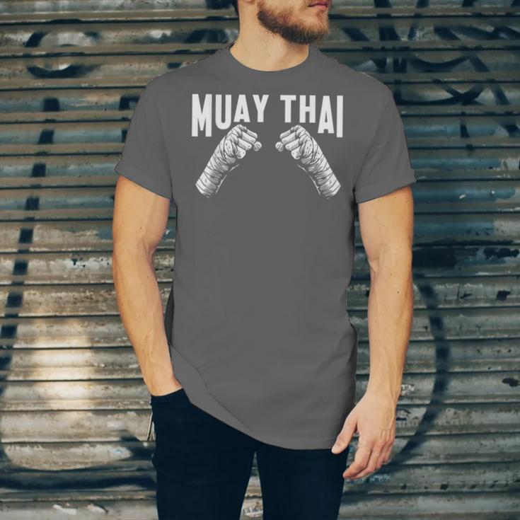 Muay Thai Fighter Fists MMA Club Martial Arts Fighting Coach Unisex Jersey T-Shirt