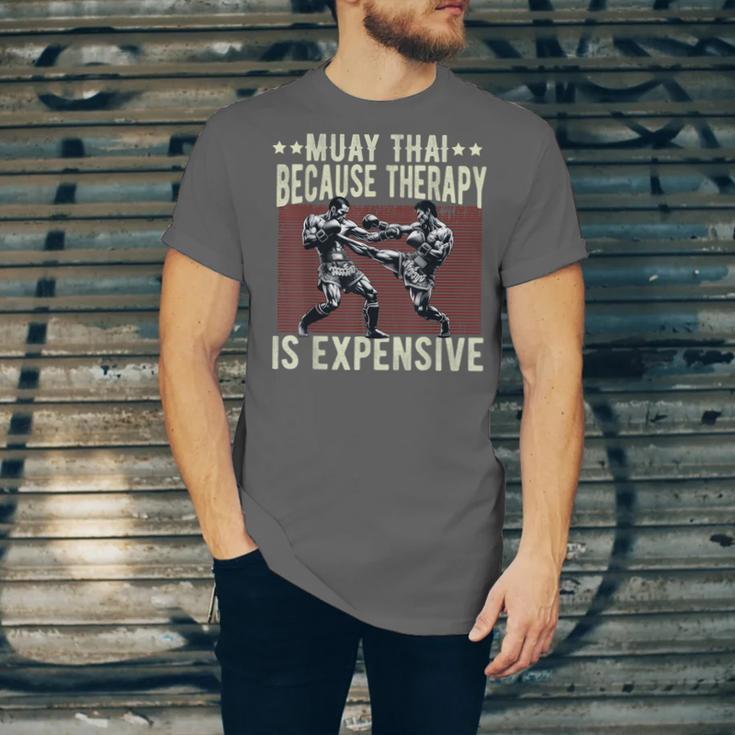 Muay Thai Fighter For Men Dad Boys Thai Kickboxing Fighting Unisex Jersey T-Shirt