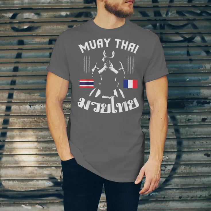 Muay Thai France French Flag Martial Arts Thai Boxing Coach Unisex Jersey T-Shirt Muay Thai France French Flag Martial Arts Thai Boxing Coach Unisex Jersey T-Shirt