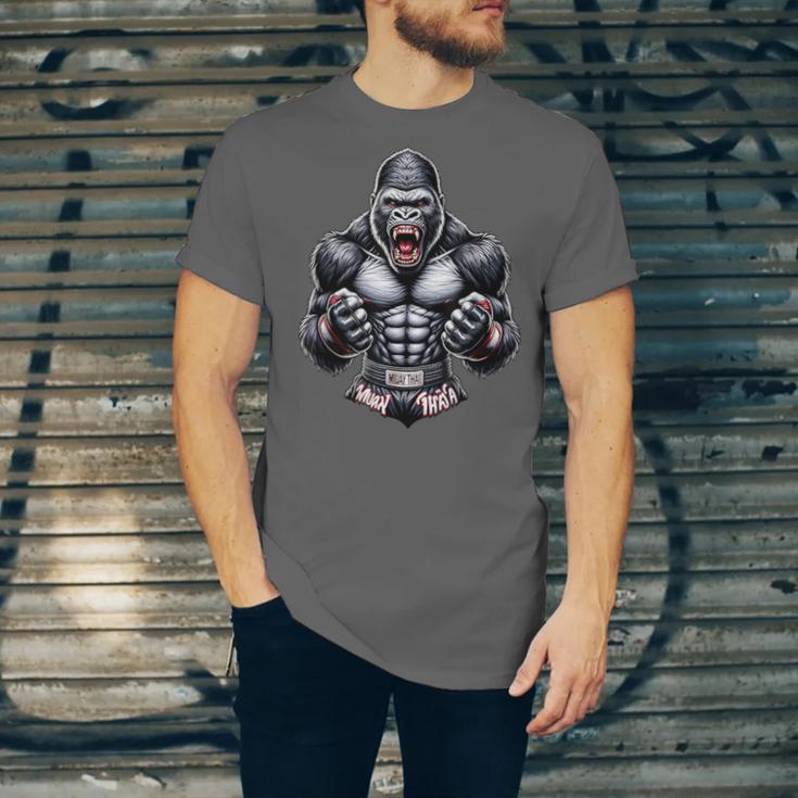 Muay Thai Gorilla Thai Boxing And Fighting Unisex Jersey T-Shirt
