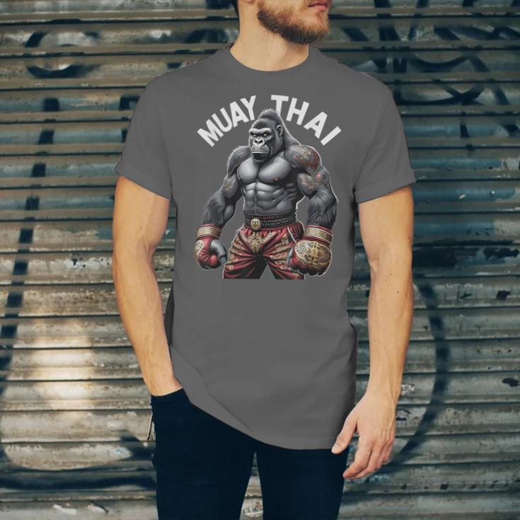 Muay Thai Gorilla Strength Power Fighter Unisex Jersey T-Shirt