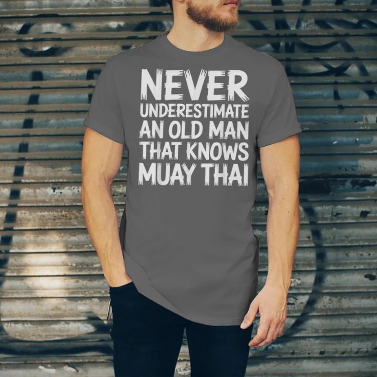 Muay Thai For Grandpa Men Mixed Martial Arts Unisex Jersey T-Shirt