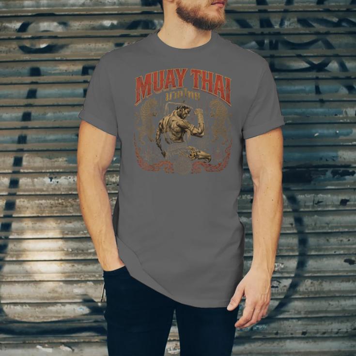 Muay Thai Grandpa Vintage Thai Boxing Fighter Art Unisex Jersey T-Shirt Muay Thai Grandpa Vintage Thai Boxing Fighter Art Unisex Jersey T-Shirt