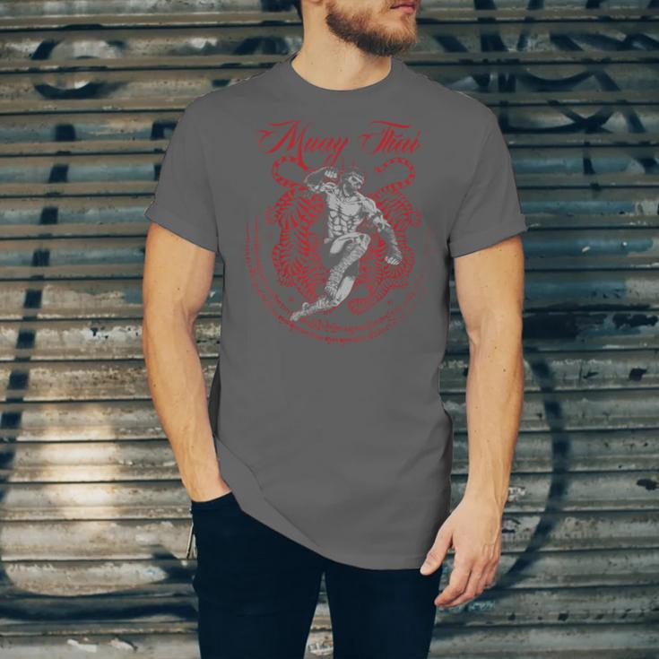 Muay Thai Kickboxing Martial Art Fighter Thai Boxing Unisex Jersey T-Shirt