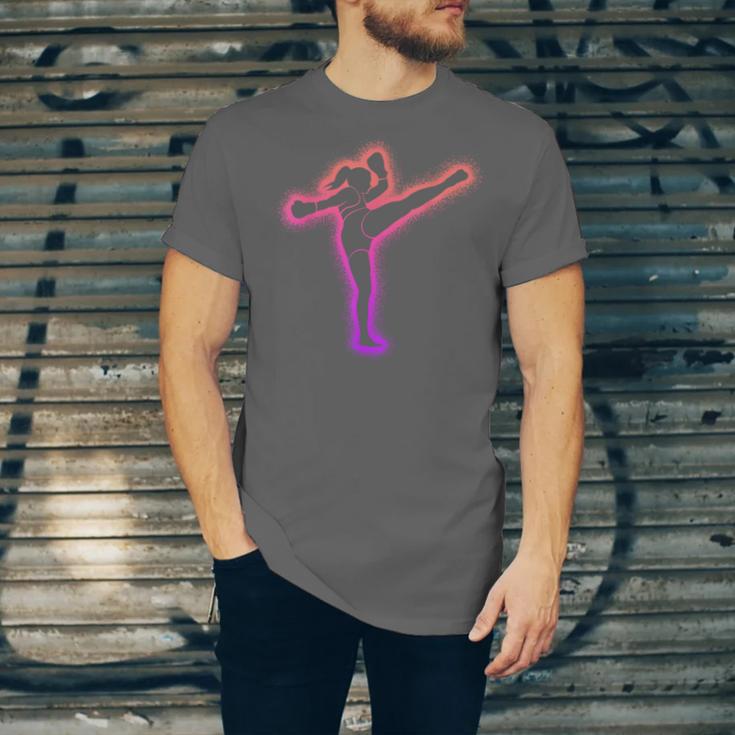 Muay Thai Martial Arts Kickboxer Women Girls Kickboxing Unisex Jersey T-Shirt