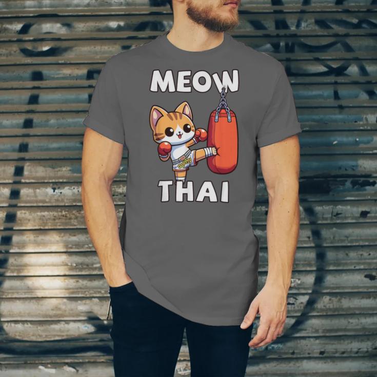 Muay Thai Meow Thai Thai Boxing For Boys Muay Thai Cat Unisex Jersey T-Shirt