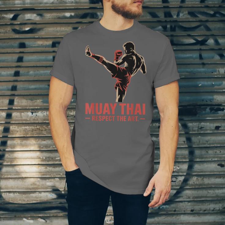 Muay Thai Respect The Art Martial Arts Kickboxing MMA Unisex Jersey T-Shirt Muay Thai Respect The Art Martial Arts Kickboxing MMA Unisex Jersey T-Shirt
