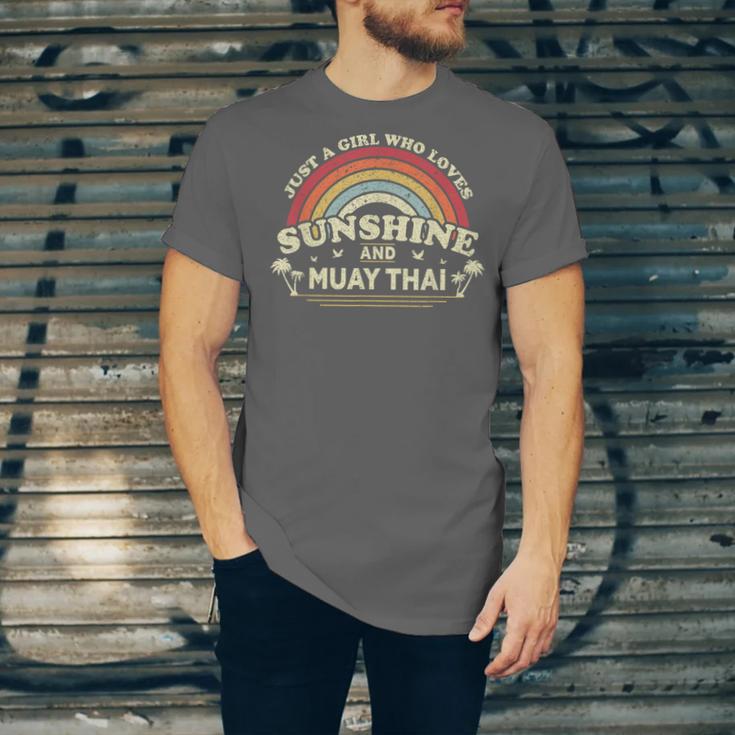 Muay Thai Shirt A Girl Who Loves Sunshine And Muay Thai Unisex Jersey T-Shirt Muay Thai Shirt A Girl Who Loves Sunshine And Muay Thai Unisex Jersey T-Shirt