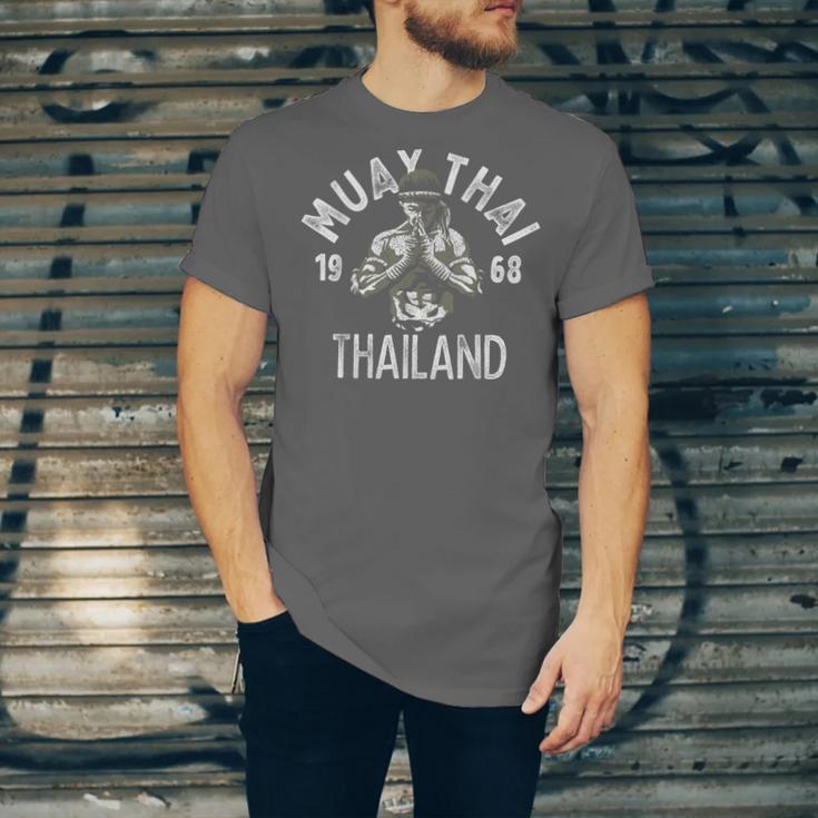 Muay Thai Thailand Vintage Tiger Fighter Training Small Unisex Jersey T-Shirt
