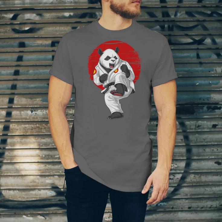 Panda Bear Karate Kickboxing Muay Thai Martial Arts Unisex Jersey T-Shirt