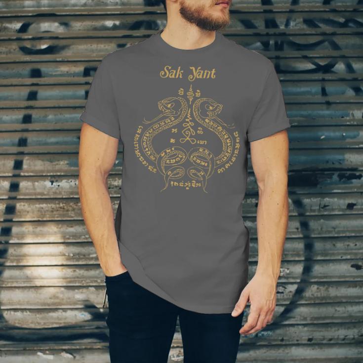 Sak Yant Sak Yant Tattoo Sak Yant Muay Thai Sak Yant T-Shirt Unisex Jersey T-Shirt