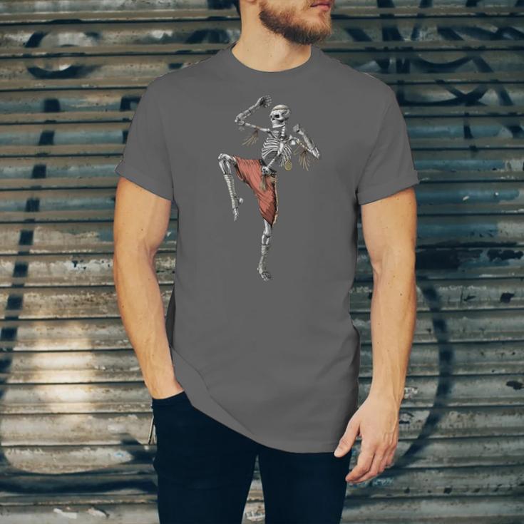Skeleton Muay Thai Boxing Karate Kickboxing Martial Arts Unisex Jersey T-Shirt