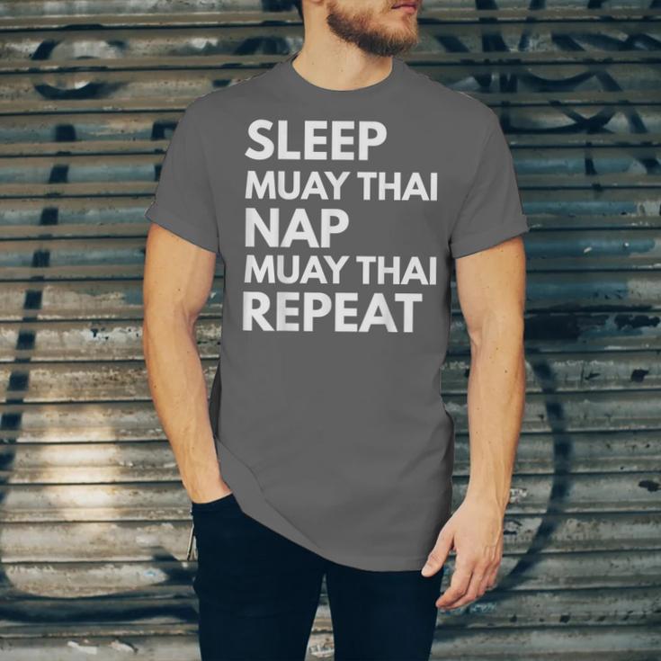 Sleep Nap Muay Thai Repeat Lover Martial Arts Unisex Jersey T-Shirt