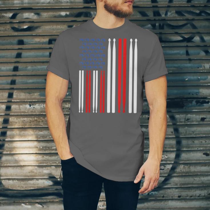 USA Flag Drummer Music Drum Kit Unisex Jersey T-Shirt USA Flag Drummer Music Drum Kit Unisex Jersey T-Shirt