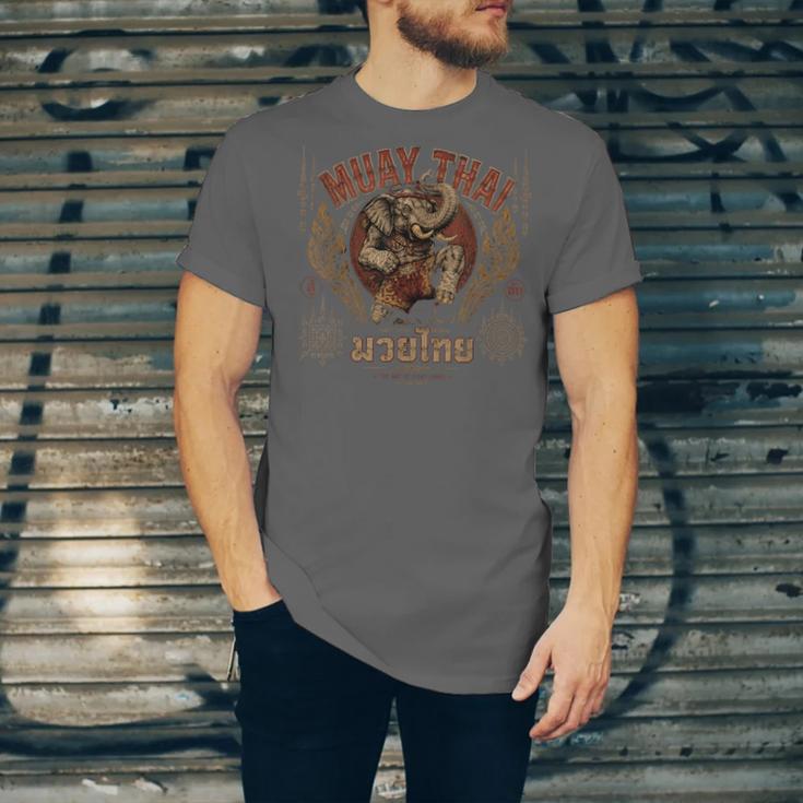 Vintage Muay Thai Chaiya Thai Boxing Fighter Style Elephant Unisex Jersey T-Shirt