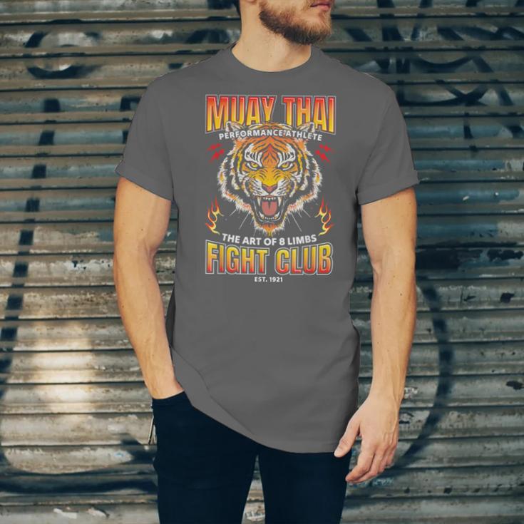 Vintage Muay Thai Twin Tiger Art Of 8 Limbs Unisex Jersey T-Shirt