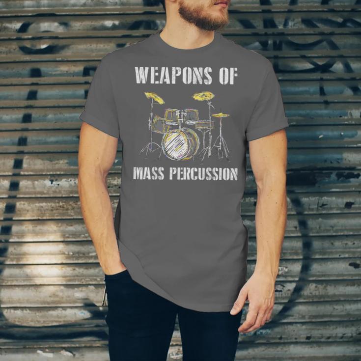 Weapons Of Mass Percussion Band Best Drummer Drum Kit Unisex Jersey T-Shirt Weapons Of Mass Percussion Band Best Drummer Drum Kit Unisex Jersey T-Shirt