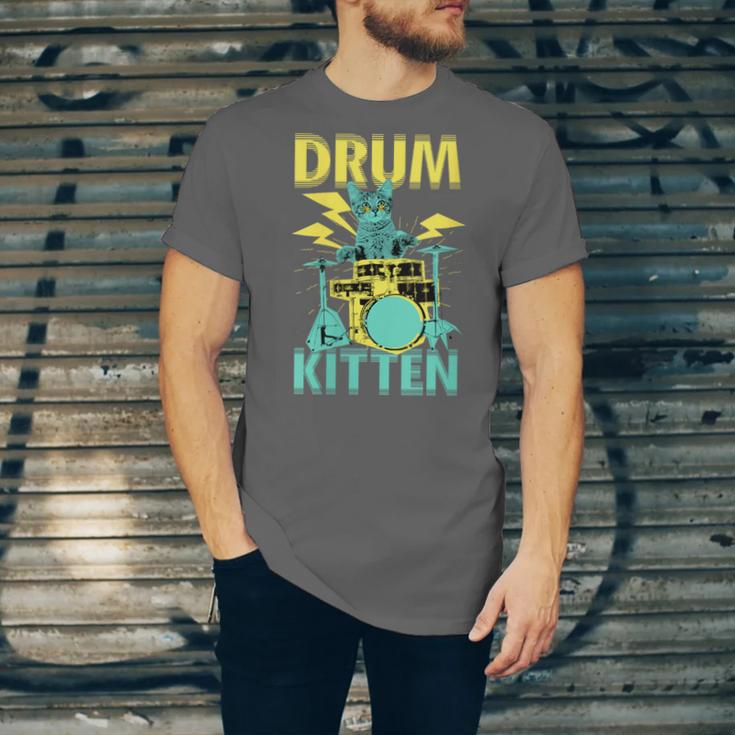 Women's Cute Drummer Cat Drum Kitten Unisex Jersey T-Shirt Women's Cute Drummer Cat Drum Kitten Unisex Jersey T-Shirt