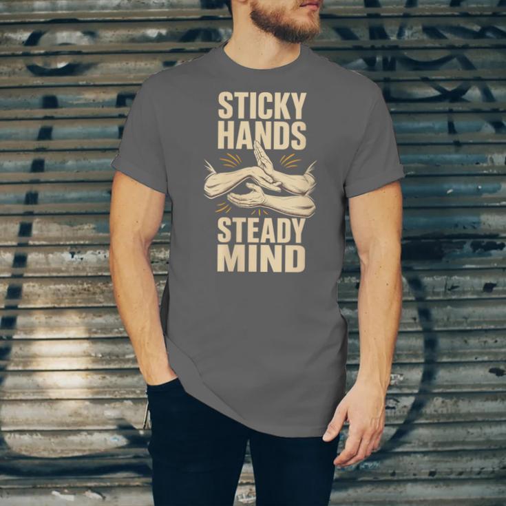 Women's Sticky Hands Steady Mind Muay Thai Boxing Unisex Jersey T-Shirt