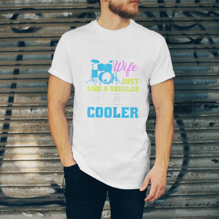 Cool Drum Kit Percussionist Drummer Wife Quote Image T-Shirt Unisex Jersey T-Shirt Cool Drum Kit Percussionist Drummer Wife Quote Image T-Shirt Unisex Jersey T-Shirt