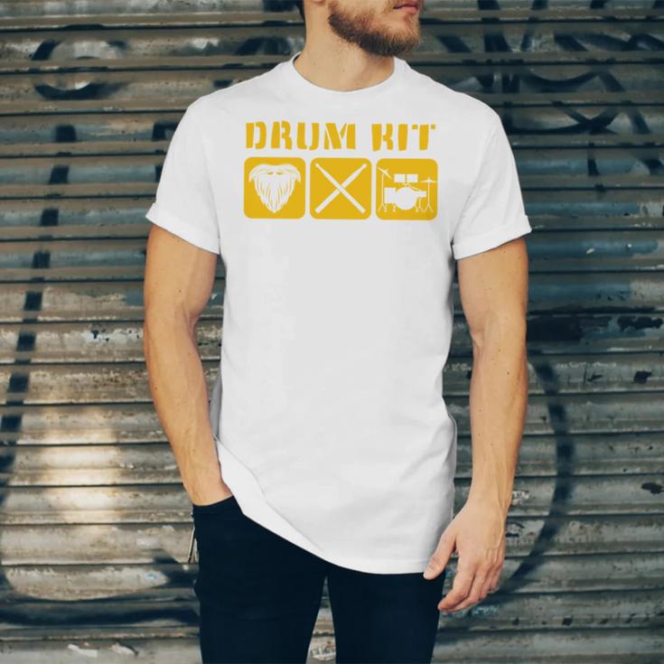 Drum Kit Band Drumming Drumsticks Musical Drums Unisex Jersey T-Shirt Drum Kit Band Drumming Drumsticks Musical Drums Unisex Jersey T-Shirt