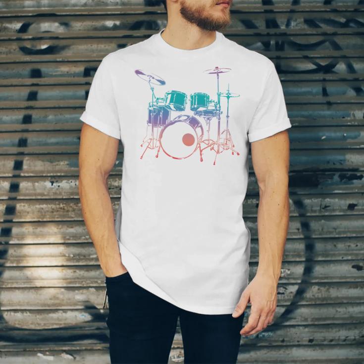 Drum Kit Drummer Graphic Unisex Jersey T-Shirt Drum Kit Drummer Graphic Unisex Jersey T-Shirt