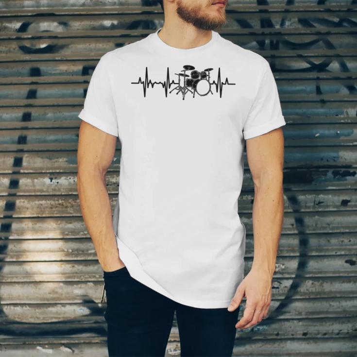 Drum Kit Pulse Line Rock Artist Drum Set Unisex Jersey T-Shirt Drum Kit Pulse Line Rock Artist Drum Set Unisex Jersey T-Shirt