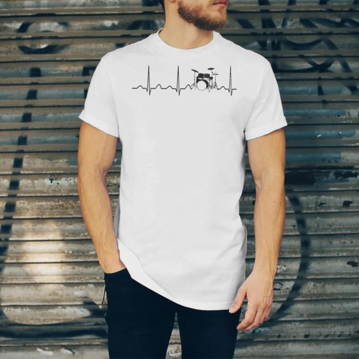 Drum Kit Set Drummer Unisex Jersey T-Shirt