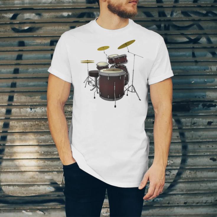 Drummer Drum Kit Raglan Baseball Tee Unisex Jersey T-Shirt Drummer Drum Kit Raglan Baseball Tee Unisex Jersey T-Shirt
