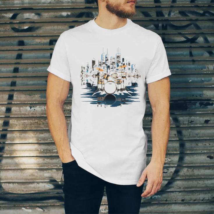 Drumset Drum Kit Music Drummer Drumming Unisex Jersey T-Shirt Drumset Drum Kit Music Drummer Drumming Unisex Jersey T-Shirt
