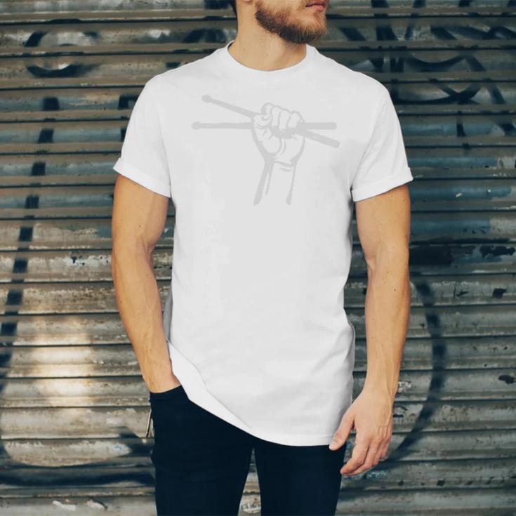 Drumsticks Hand Drum Kit Drummer Performance Quarter-Zip Top Unisex Jersey T-Shirt Drumsticks Hand Drum Kit Drummer Performance Quarter-Zip Top Unisex Jersey T-Shirt