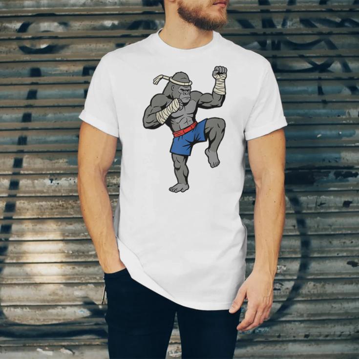 Gorilla Muay Thai Combat Sport Fighter Martial Arts 8 Limbs Raglan Baseball Tee Unisex Jersey T-Shirt Gorilla Muay Thai Combat Sport Fighter Martial Arts 8 Limbs Raglan Baseball Tee Unisex Jersey T-Shirt