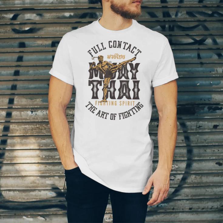 Muay Thai Fighter MMA Full Contact Retro Kickboxing Unisex Jersey T-Shirt Muay Thai Fighter MMA Full Contact Retro Kickboxing Unisex Jersey T-Shirt