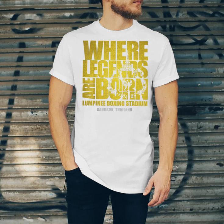 Muay Thai Lumpinee Boxing Stadium Where Legend Born Unisex Jersey T-Shirt Muay Thai Lumpinee Boxing Stadium Where Legend Born Unisex Jersey T-Shirt