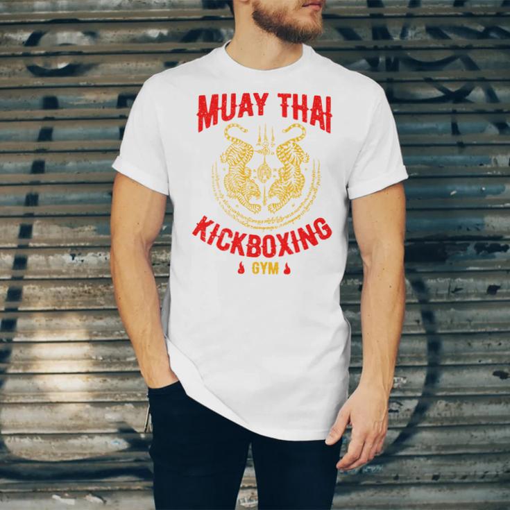Muay Thai Tiger Kickboxing Gym MMA Street Fight Kickboxing Unisex Jersey T-Shirt Muay Thai Tiger Kickboxing Gym MMA Street Fight Kickboxing Unisex Jersey T-Shirt