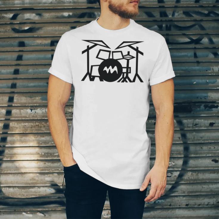 Retro Drum Kit Unisex Jersey T-Shirt Retro Drum Kit Unisex Jersey T-Shirt