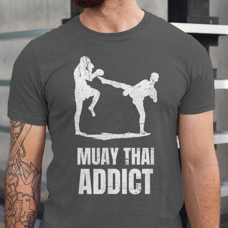 Addicted To Muay Thai Graphic Shirt Unisex Jersey T-Shirt Addicted To Muay Thai Graphic Shirt Unisex Jersey T-Shirt