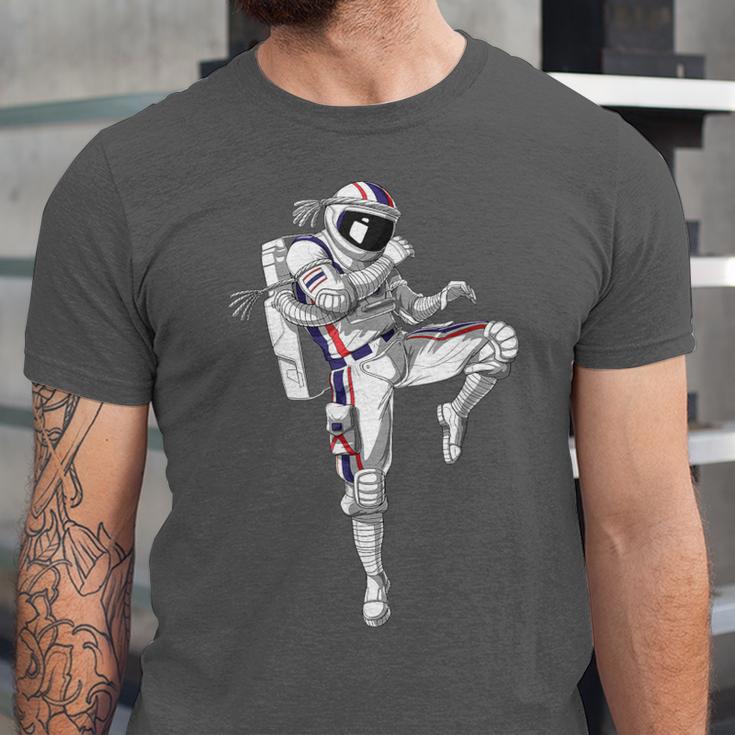 Astronaut Muay Thai Boxing Karate Kickboxing Martial Arts Unisex Jersey T-Shirt