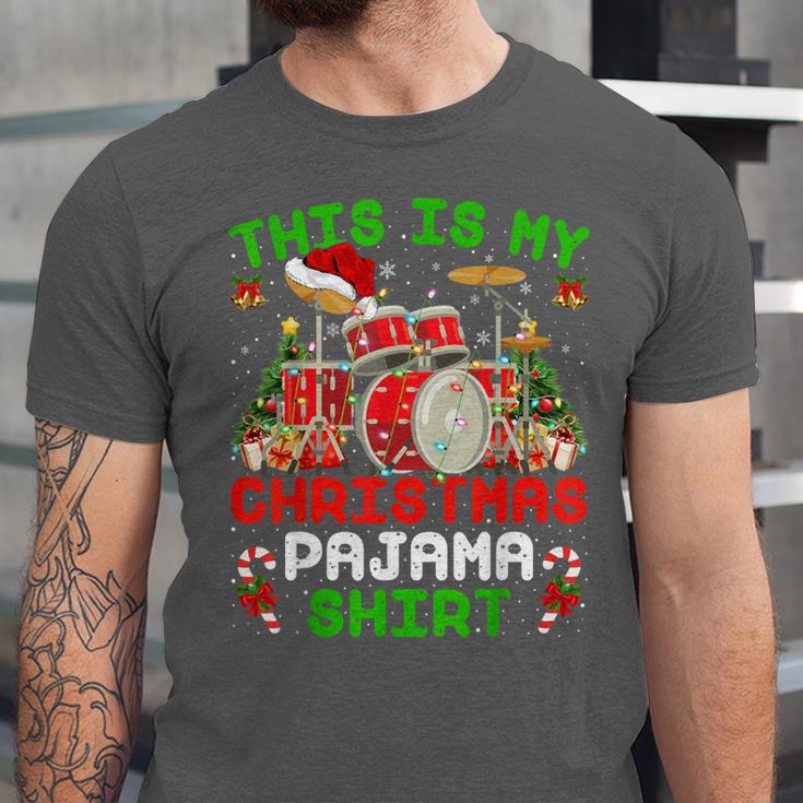 This Is My Christmas Pajama Shirt Drum Kit Christmas Unisex Jersey T-Shirt This Is My Christmas Pajama Shirt Drum Kit Christmas Unisex Jersey T-Shirt