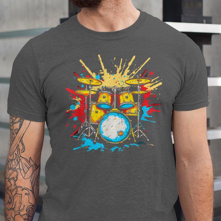 Drum Kit Steamwave Music Band Unisex Jersey T-Shirt Drum Kit Steamwave Music Band Unisex Jersey T-Shirt