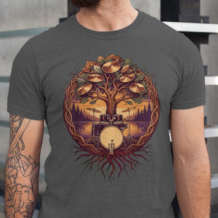 Drummer Drum Kit Musician Percussion Player Unisex Jersey T-Shirt Drummer Drum Kit Musician Percussion Player Unisex Jersey T-Shirt
