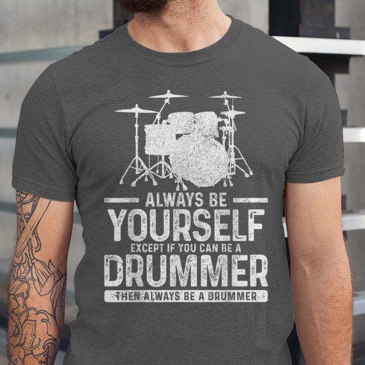 Drummer Drum Kit Saying Drummer Unisex Jersey T-Shirt Drummer Drum Kit Saying Drummer Unisex Jersey T-Shirt