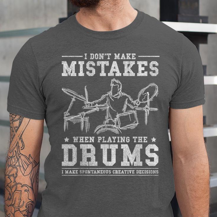 Drummer Music Drum Kit Unisex Jersey T-Shirt Drummer Music Drum Kit Unisex Jersey T-Shirt