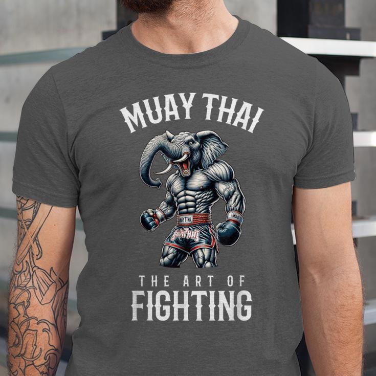 Elephant Muay Thai Kickboxing And Elephant Thai Boxing Unisex Jersey T-Shirt Elephant Muay Thai Kickboxing And Elephant Thai Boxing Unisex Jersey T-Shirt