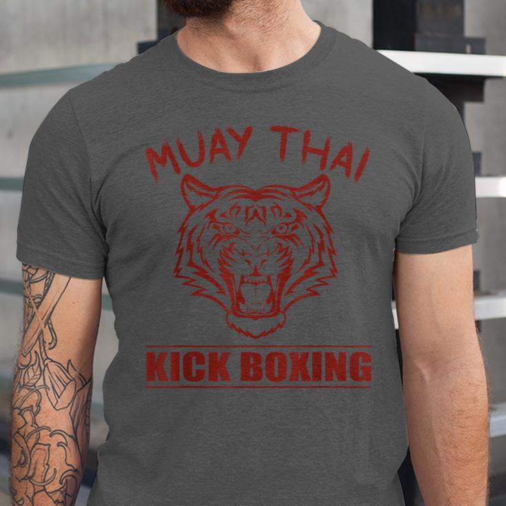 Great Muay Thai Tiger Kickboxing Martial Artist Unisex Jersey T-Shirt